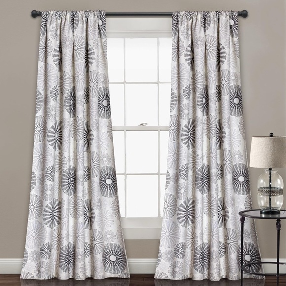 Lush Decor Other - Lush Decor Multi Circles Light Filtering Curtains 84x52 - 4 panels